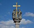 Top of the column of the holy trinity at Aspang Markt, Lower Austria