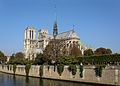 Notre-Dame de Paris as seen from the Pont de l'Archevêché