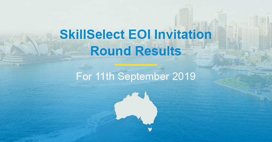 SkillSelect EOI Invitation Round Results for 11th September 2019