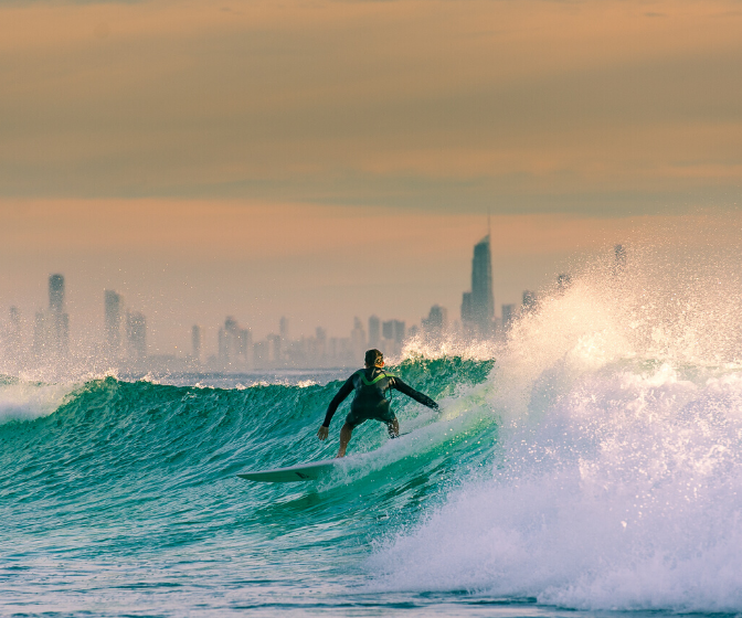 Gold Coast open for migration surf with a view